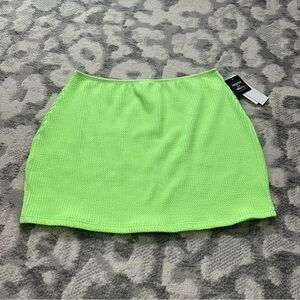 NWT Salt & Cove Women’s Medium Lime Green Swim Skirt Coverup Beach Pool M